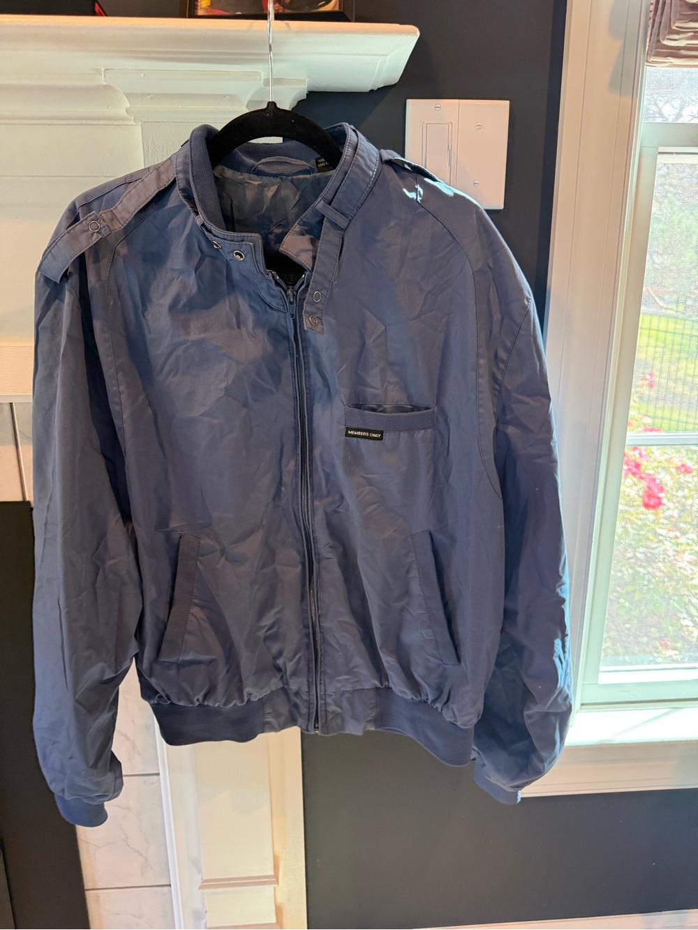 Members Only Navy Blue Bomber Jacket